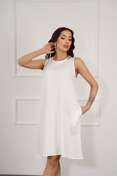 OKSHEN Linen Women's Summer Dress with Pockets