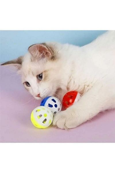 shop 4-piece Cat Dog Play Ball - with Rattle Inside