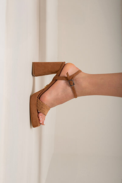 AYAKKABI PRENSİ Bodhi Плетені Тюльпани Сует 10 см Жіночі Класичні Туфлі на Підборах