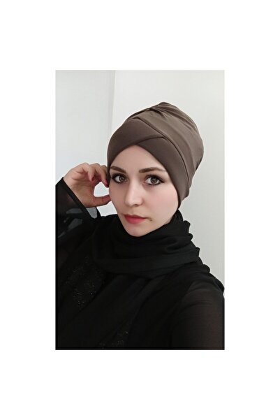 BAV Butik Ayvitrin Women's Hijab Cross Bonnet Dark Vision