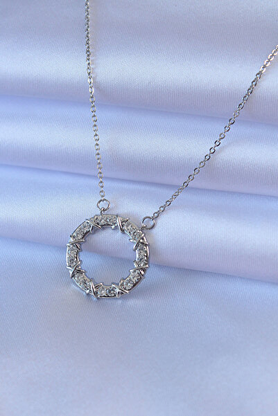 Moka Shopin Gold Colored 316l Zircon Stone Xoxo Women's Necklace