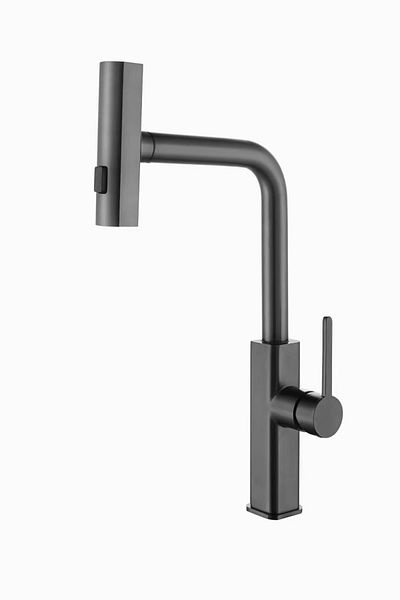 FLEKO Lora Inox Spiral Kitchen Faucet