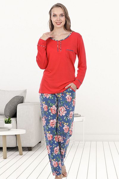 Bella Linda Viscose Floral Women's Pajama Set