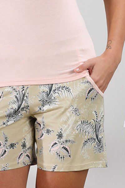 Bella Linda Women's Pajama Set with Rope Strap Shorts