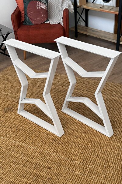TOLIAHOME Metal Masa-Yemek Masası- Çalışma Masası Ayağı 2 Adet Ayak 72 Cm Mob...