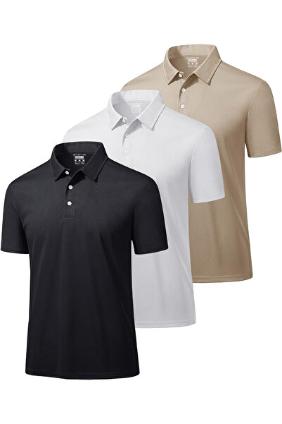 GHASSY CO. Ghassy Co. Erkek 3'lü Set Taktik Polo Yaka Gömlek Hızlı Kuruma Nem...