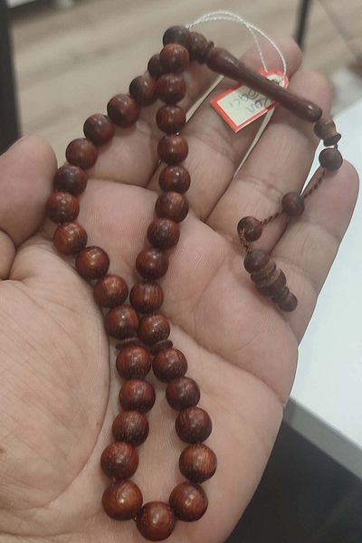 TAŞÇIZADE Blood Tree 9.5 mm Wooden Natural Rosary