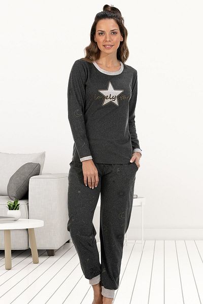 Bella Linda Viscose Cuffed Women's Pajamas Set