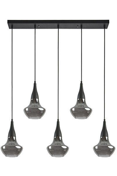 MARKATECH Fora Özel Tasarım Modern Dekoratif Cafe Mutfak Salon Siyah Renk Füm...