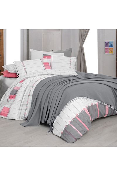 Sarev EVA CARLO ÇK Pike Duvet Set - 2Y D K, Gray