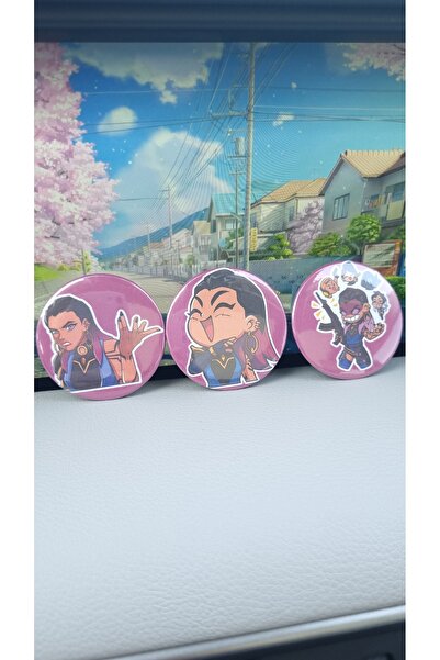 Yenaplanner Set de insignă pentru ornament pentru geantă Valorant