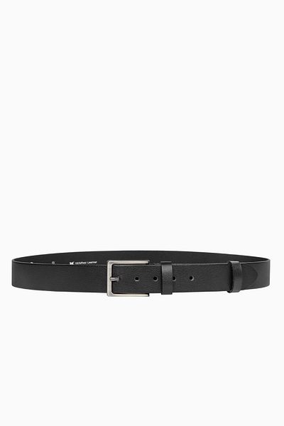 CENGİZ PAKEL Men's Belt - Cengiz Pakel, Genuine Leather, Black, 4 Cm