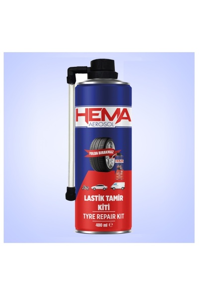 Oto Lastik Tamir Kiti 400 Ml. Otomobil Motosiklet Bisiklet Hafif Ticari Karavan Lastik Şişirici