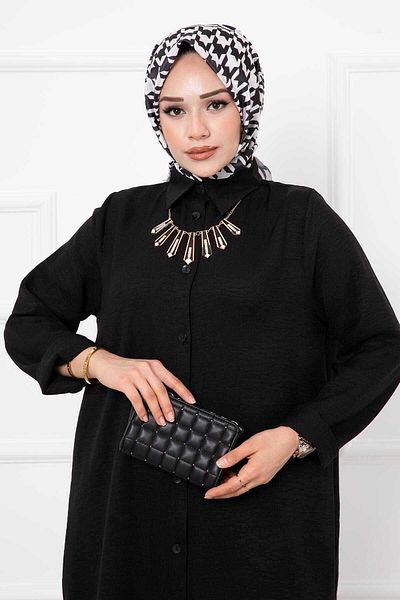 EBRUTESETTÜR Black Linen - Long Double Set
