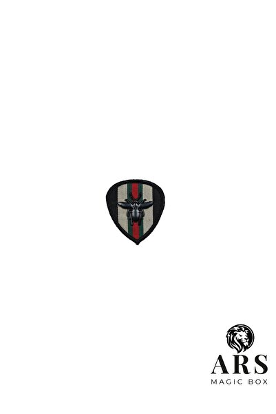 Ars Magic Box ARS Magic Box - Petice adeziv pentru călcat la cald, prosop pentru colegiu și braț, mărime mare (medie pentru braț HV 0,50-91 cm) VIP