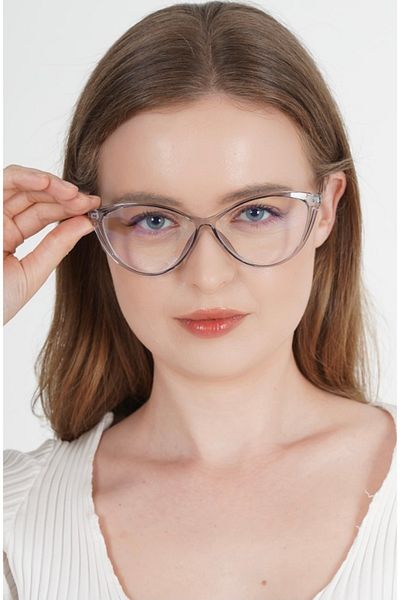 LOOKUP Blue Light Protection Glasses - Anti Blue Light, Changeable Glasses, Cat Eye Frame