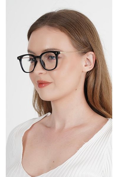 LOOKUP Blue Light Protection Glasses - Anti Blue Light, Changeable Glasses, SQUARE Frame