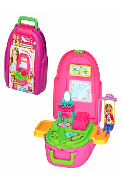 PeriYedi Mila'nın Sırt Çantalı Yatak Odası Sırt Çantası - Oyuncak Ev & Evcili...