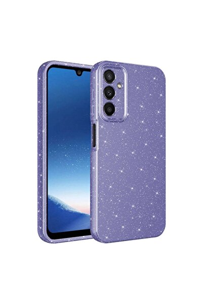 SBY TEKNOLOJİ حافظة متوافقة مع هاتف Galaxy A15، غطاء قطني فاخر فضي مع حماية ل...