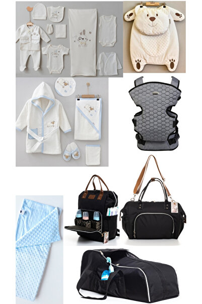 HİD MARKET SET-10LU Hospital Exit and Kangaroo Bag - Robe, Backpack and Shoul...