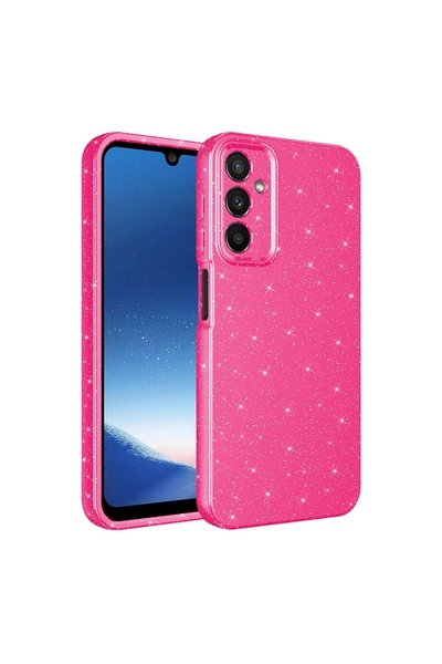 SBY TEKNOLOJİ حافظة متوافقة مع هاتف Galaxy A25، غطاء قطني فاخر فضي مع حماية ل...