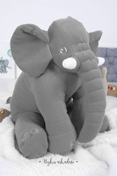 BEBEYATMAZ Gri Dev Boy Uyku Arkadaşım Fil Jumbo Boy