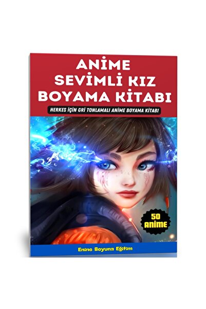 Enine Boyuna Eğitim كتاب تلوين الفتاة اللطيفة من الرسوم المتحركة (50 لوحة فائقة)