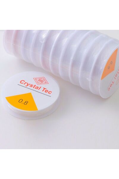 FlowerAksesuar 100 METRE - (1 MAKARA) 0.8 mm ESNEK MİSİNA, LASTİKLİ MİSİNA, S...