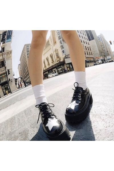 DENİKK Pantofi Lolita negri în stil Harajuku