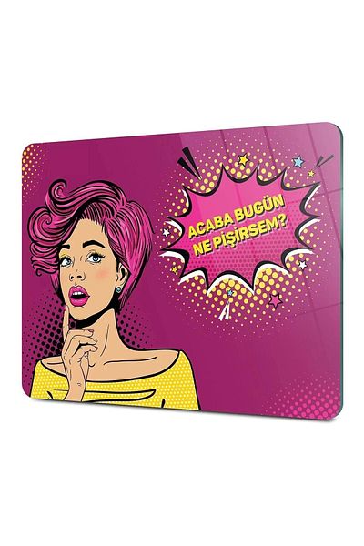 Decovetro Glass Cutting Board That Look Like I Cook Today - Cut Table - 20x30 cm