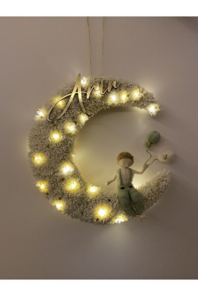 Pure Ledli Erkek Bebek Kapı Süsü