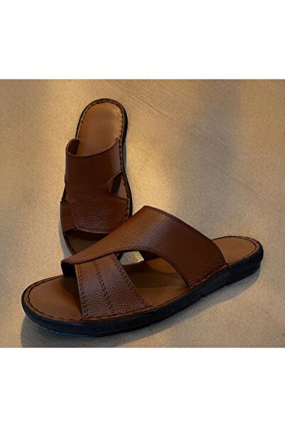 Cengiz Sandals Hakiki Deri Erkek Terlik