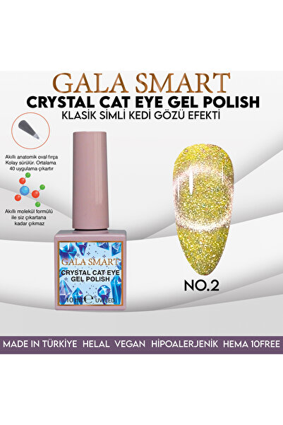 gala smart Crystal Cat Eye Gel Polish Kalıcı Oje Kedi Gözü 10 Ml
