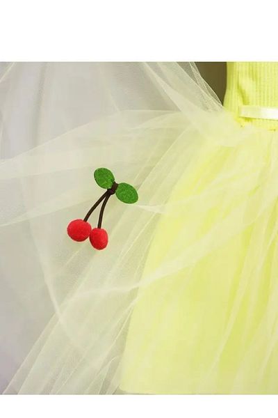 nc gift Rochie Printesa din Tulle cu fustă Tutu căptușită Bumbac pentru Fata - mânecă scurtă