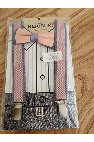 LİN GRUP حمالات البنطلون مع ربطة عنق - حمالة ربطة عنق من 2 إلى 9 سنوات