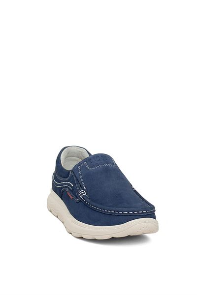 Voyager 6501N Ανδρικά παπούτσια τύπου Navy Blue από γνήσιο δέρμα casual