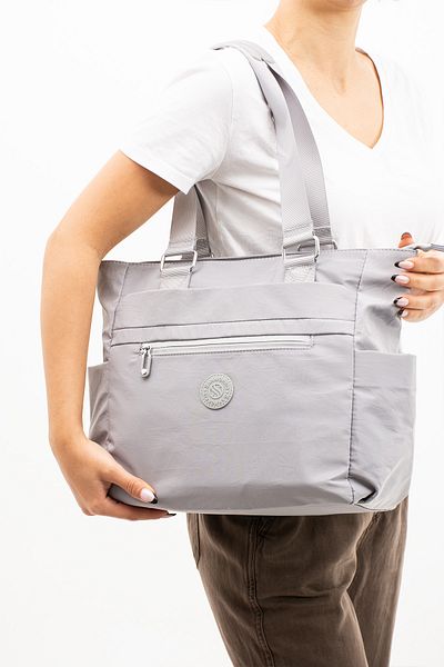 By Hakan Sn-4003 Crinkle Grey Shoulder and Handbag - Καθημερινή χρήση