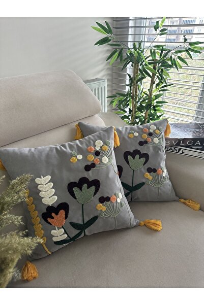 en gözde home علبة كيرلينت 2 قطعة مطرزة