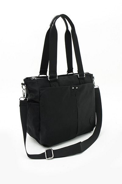 By Hakan Sn-4000 Black Crinkle Shoulder & Handbag - Shoulder Bag
