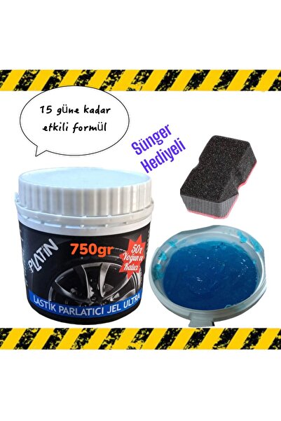 Platin Yeni Formül Ultra Jel Lastik Parlatıcı 750 Gr Sünger hediyeli