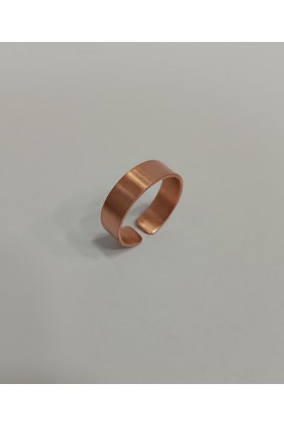 EldenEveBakır 6mm Pure Copper Ring - Zmay0006-1