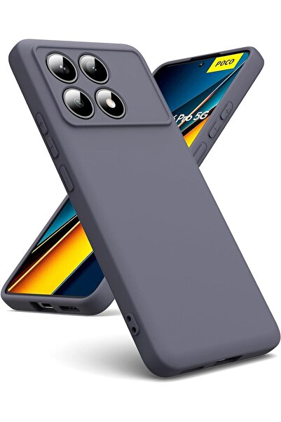 Rivor Xiaomi Poco X6 Pro Kılıf Kamera Korumalı İpeksi Yumuşak Dokunuşlu Koruy...