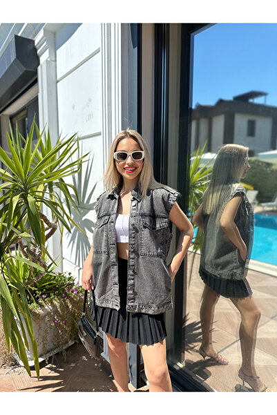 SOLİS MODA Vestă de blugi pentru femei - Elegantă și confortabilă