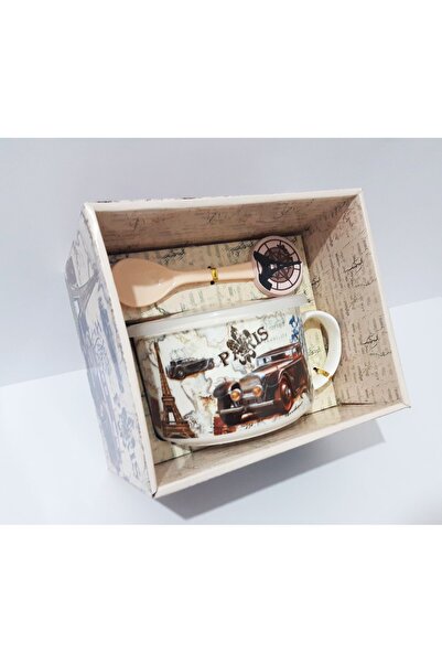 renkli çiçekler 700ml Porcelain Food Storage Container with Lid Patterned Porcelain Food Pot with Handle