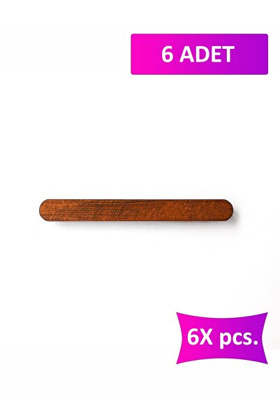 merbiles 6 Adet Curved Ahşap Kulp 12,8 Cm (128 MM) Çekmece Kulpu Modern Dolap...