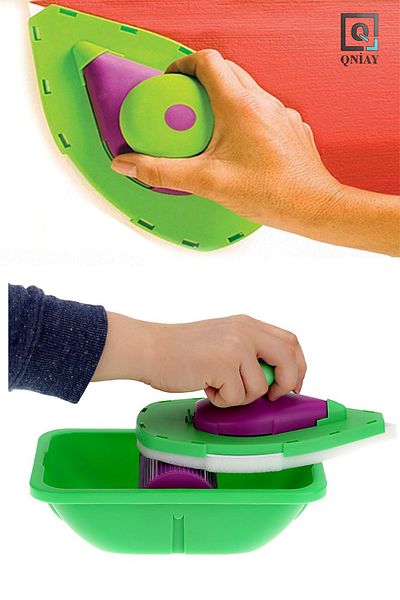 QNİAY Practical Corner Painting Set - Cutting Brush, Drip-Free Paint Brush Ceiling Whitewash