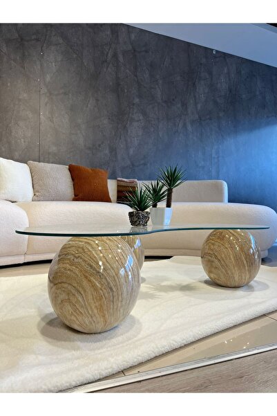 ALTUNTEPE HOME DESIGN Top Sehpa & Traverten & Orta Sehpa