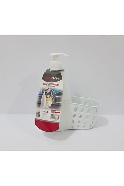 renkli çiçekler Plastic Liquid Soap Dispenser with Sponge Chamber