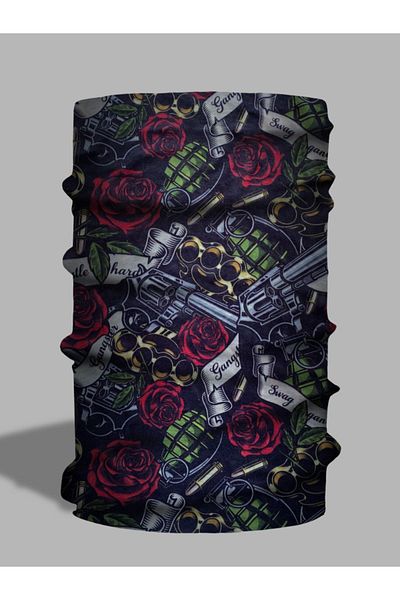 LU&MA Gangster Patterned Neck Collar - Paphos