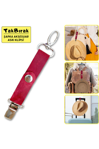 ipekbazaar TakBırak Κρεμάστρα για καπέλο και αξεσουάρ - Γνήσιο δέρμα και μετα...